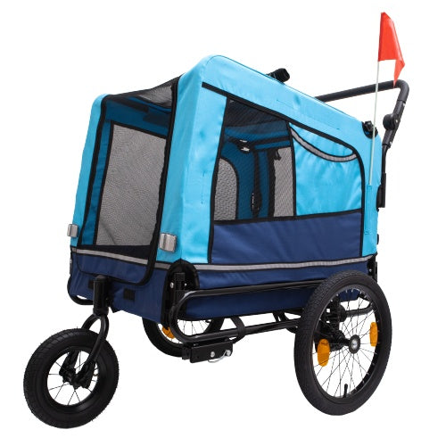 Luxury Pet Stroller – First-class comfort for your furry friend. Premium fabrics, smooth suspension, and a sleek foldable design for stylish strolls anywhere.