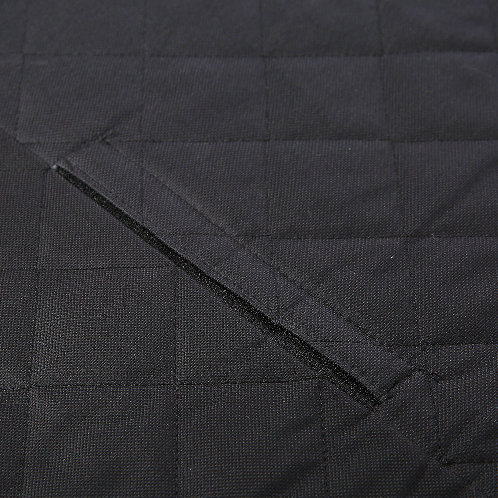 Dog Car Seat Cover - Hammock Style w/ Mesh Window, Zipper, & Storage Pocket